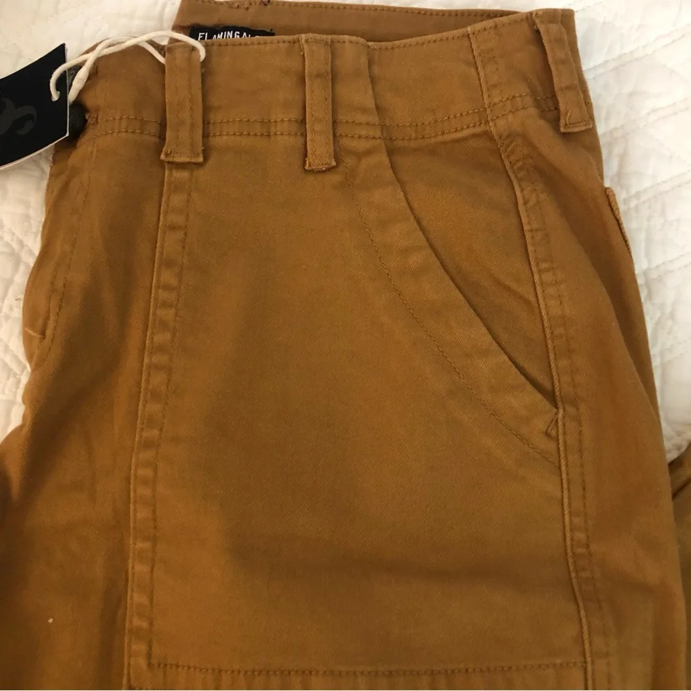 Women's Flamingals Caramel Colored Boot Cut Pants NWT - Picture 5 of 7